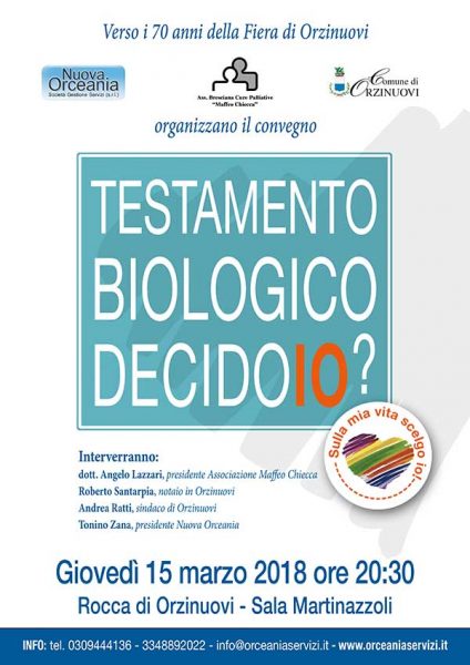 Convegno testamento biologico Orzinuovi